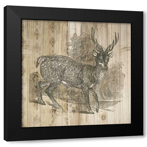 Natural History Lodge III Black Modern Wood Framed Art Print by DeNeige, Elyse