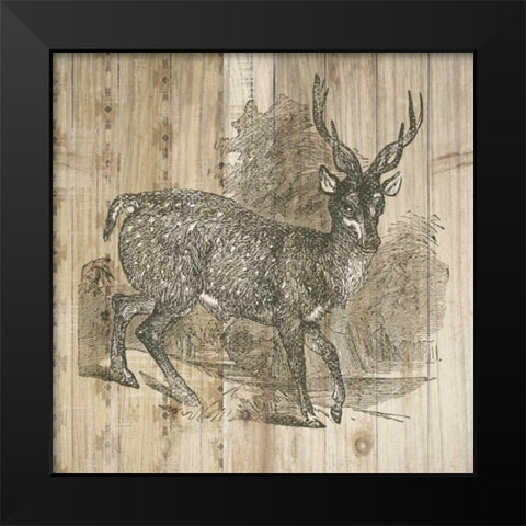 Natural History Lodge III Black Modern Wood Framed Art Print by DeNeige, Elyse