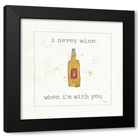 Flavor Notes IV Black Modern Wood Framed Art Print with Double Matting by Pela Studio