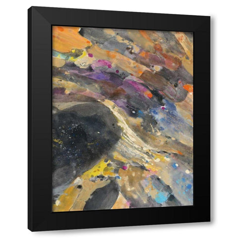 The Falls I Black Modern Wood Framed Art Print by Hristova, Albena
