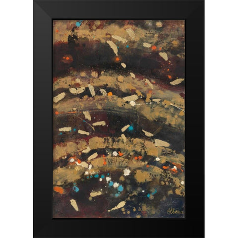 Summer Embers II Black Modern Wood Framed Art Print by Hristova, Albena
