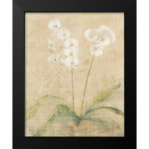 Orchid Cool Black Modern Wood Framed Art Print by Blum, Cheri