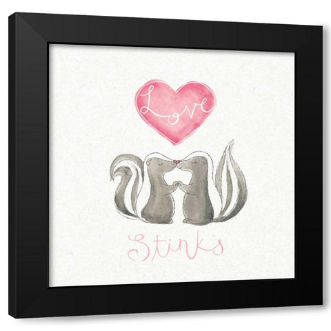 Tough Love I Black Modern Wood Framed Art Print by DeNeige, Elyse