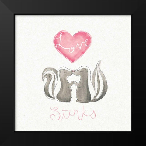 Tough Love I Black Modern Wood Framed Art Print by DeNeige, Elyse