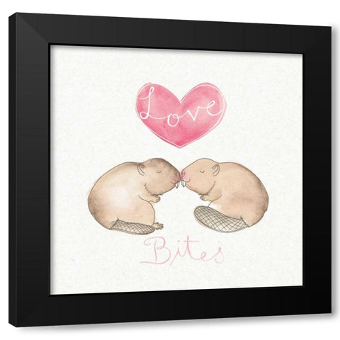 Tough Love III Black Modern Wood Framed Art Print with Double Matting by DeNeige, Elyse