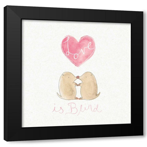 Tough Love IV Black Modern Wood Framed Art Print by DeNeige, Elyse