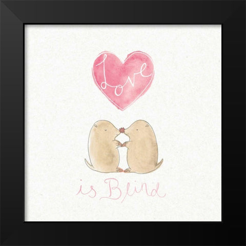 Tough Love IV Black Modern Wood Framed Art Print by DeNeige, Elyse