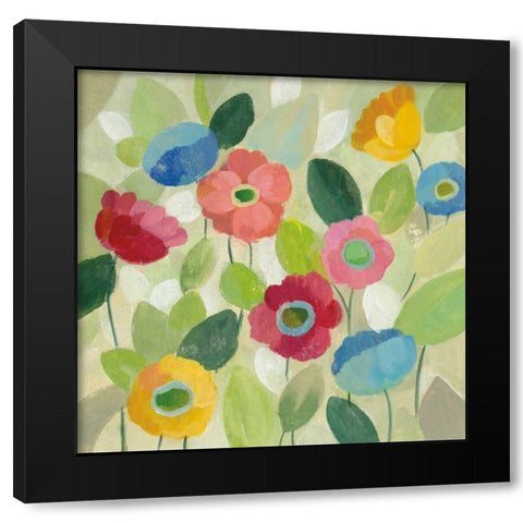Fairy Tale Flowers IV Black Modern Wood Framed Art Print by Vassileva, Silvia