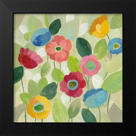 Fairy Tale Flowers IV Black Modern Wood Framed Art Print by Vassileva, Silvia