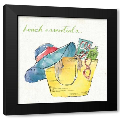 Surfs Up III Black Modern Wood Framed Art Print with Double Matting by Tavoletti, Anne