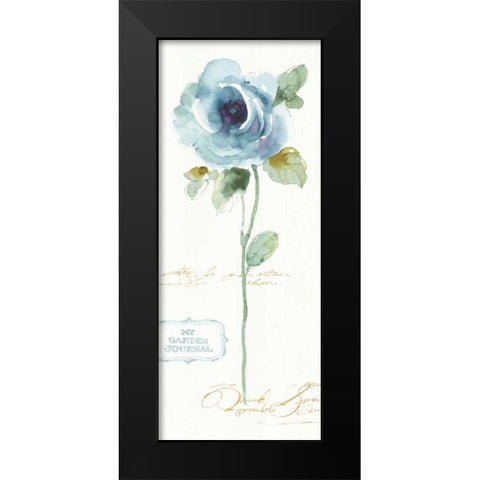 Rainbow Seeds Loose Floral I Black Modern Wood Framed Art Print by Audit, Lisa