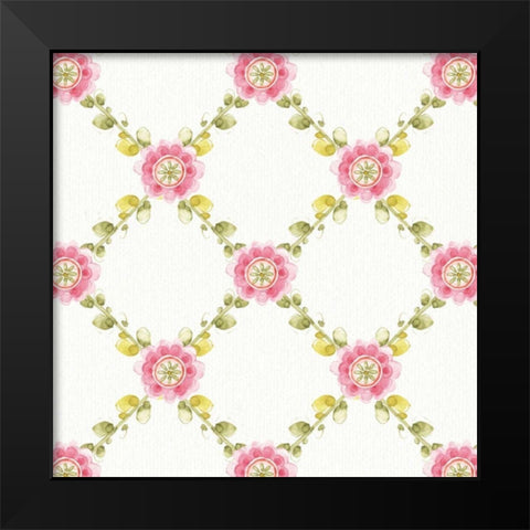 Rainbow Seeds Pattern VIII Black Modern Wood Framed Art Print by Audit, Lisa