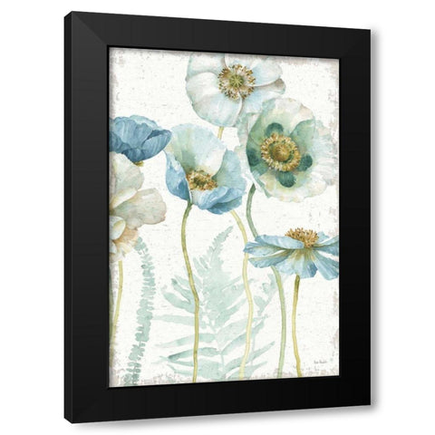 My Greenhouse Flowers I Crop on Wood Black Modern Wood Framed Art Print by Audit, Lisa