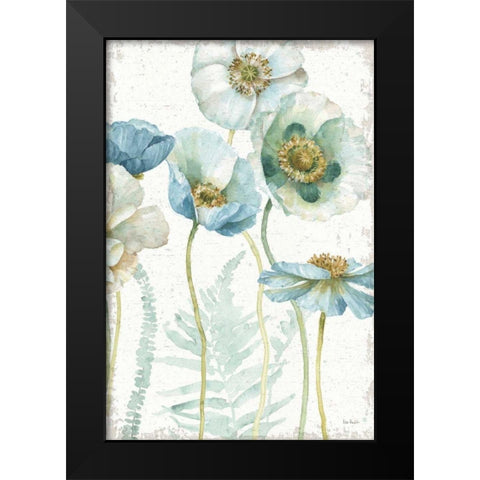 My Greenhouse Flowers I Crop on Wood Black Modern Wood Framed Art Print by Audit, Lisa
