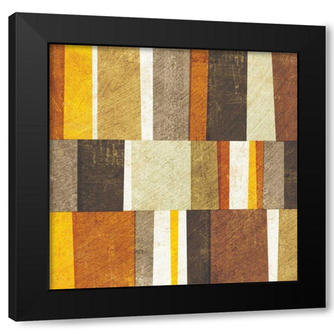 Neutral and Spice Abstract Black Modern Wood Framed Art Print by Mullan, Michael