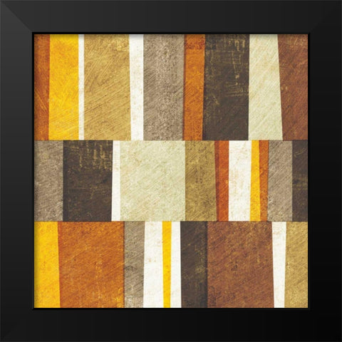Neutral and Spice Abstract Black Modern Wood Framed Art Print by Mullan, Michael