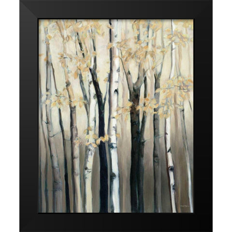 Golden Birch I Black Modern Wood Framed Art Print by Hageman, Marilyn