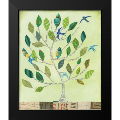 The Seasons II Black Modern Wood Framed Art Print by Prahl, Courtney