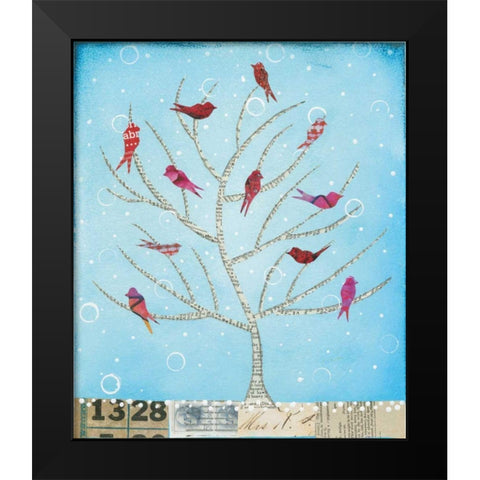 The Seasons IV Black Modern Wood Framed Art Print by Prahl, Courtney