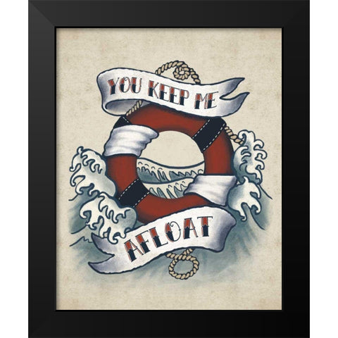 Sailor Wisdom I Black Modern Wood Framed Art Print by Penner, Janelle