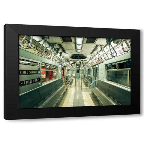 NYC Subway Black Modern Wood Framed Art Print by Gendreau, Katherine