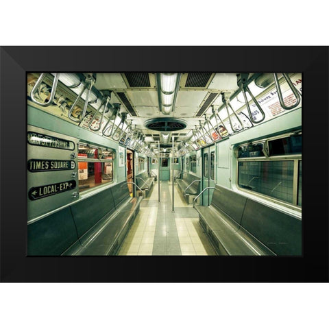 NYC Subway Black Modern Wood Framed Art Print by Gendreau, Katherine