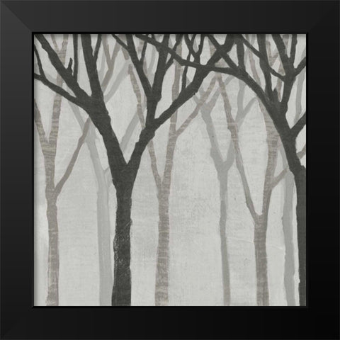 Spring Trees Greystone I Black Modern Wood Framed Art Print by Lovell, Kathrine
