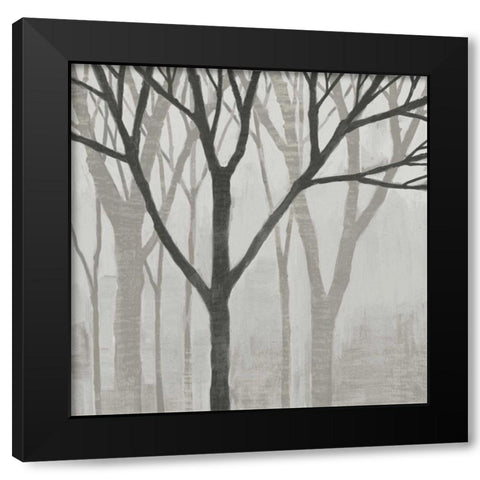 Spring Trees Greystone II Black Modern Wood Framed Art Print by Lovell, Kathrine