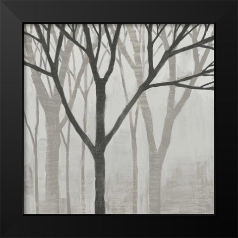 Spring Trees Greystone II Black Modern Wood Framed Art Print by Lovell, Kathrine