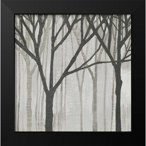 Spring Trees Greystone III Black Modern Wood Framed Art Print by Lovell, Kathrine