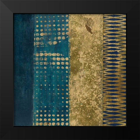 Juxtapose III Metallic Black Modern Wood Framed Art Print by Warrick, Cheryl