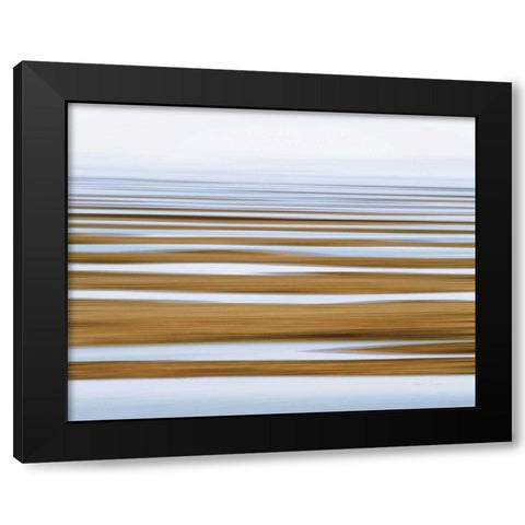 Sand Flats in Fog Black Modern Wood Framed Art Print by Gendreau, Katherine