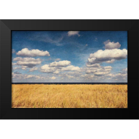 Bend in the Road Beach Black Modern Wood Framed Art Print by Gendreau, Katherine