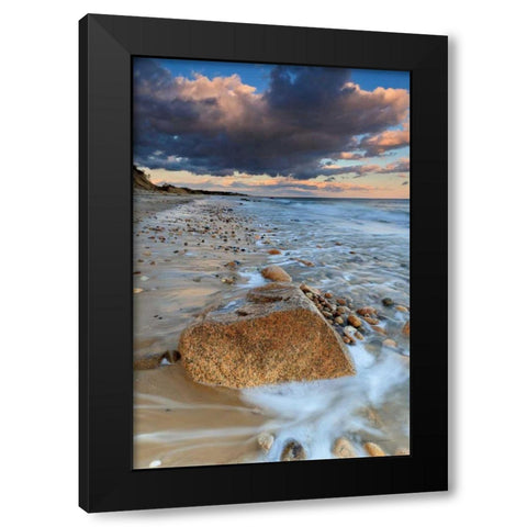 Squibnocket Sunset I Black Modern Wood Framed Art Print with Double Matting by Gendreau, Katherine