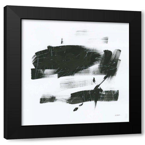Gold and Black Elements XX Black Modern Wood Framed Art Print by Schick, Mike