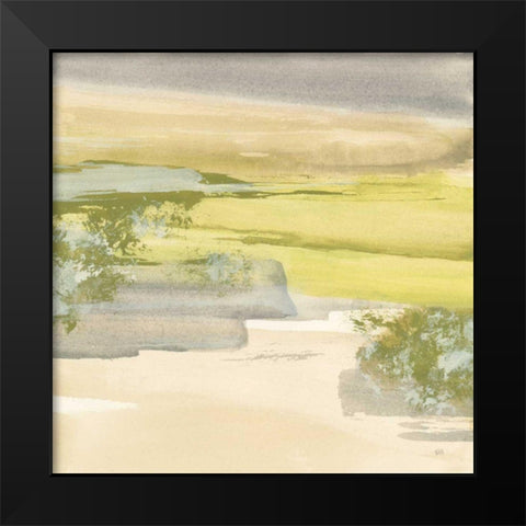 Grey Stone I Black Modern Wood Framed Art Print by Paschke, Chris