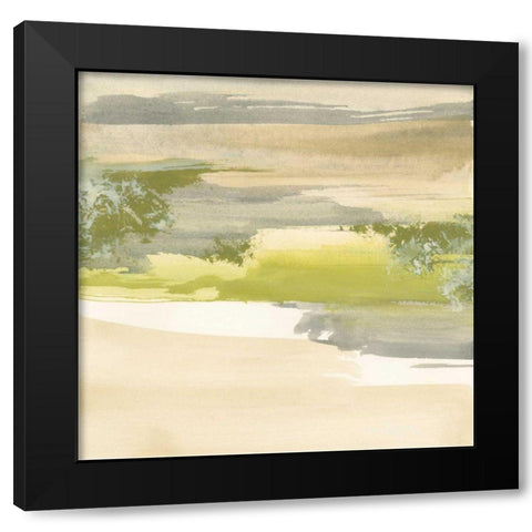 Grey Stone II Black Modern Wood Framed Art Print with Double Matting by Paschke, Chris
