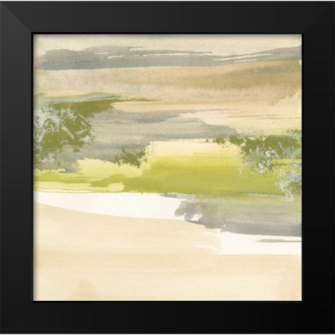 Grey Stone II Black Modern Wood Framed Art Print by Paschke, Chris