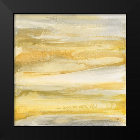 Grey and Gold Black Modern Wood Framed Art Print by Paschke, Chris