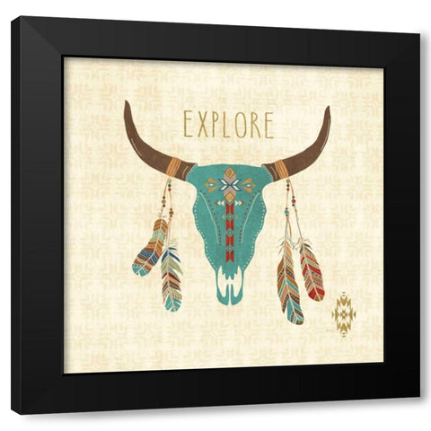 Southwest at Heart II Black Modern Wood Framed Art Print by Charron, Veronique