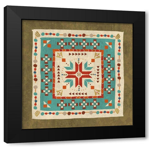 Southwest at Heart Tile VII Black Modern Wood Framed Art Print by Charron, Veronique