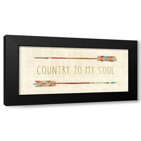 Southwest at Heart X Black Modern Wood Framed Art Print with Double Matting by Charron, Veronique