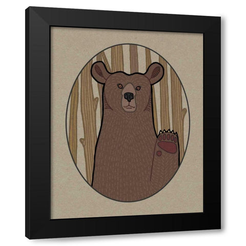 Forest Friends IV Black Modern Wood Framed Art Print by DeNeige, Elyse