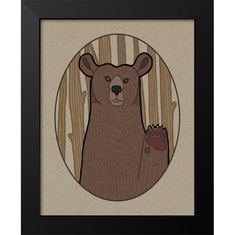 Forest Friends IV Black Modern Wood Framed Art Print by DeNeige, Elyse