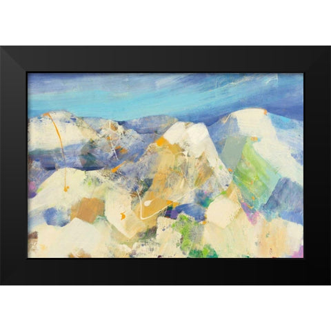 Wasatch Black Modern Wood Framed Art Print by Hristova, Albena