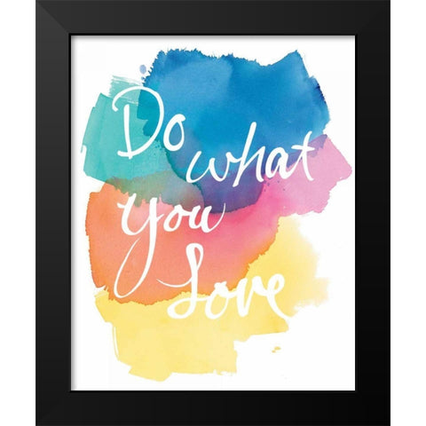 Aurora Love Black Modern Wood Framed Art Print by Schick, Mike