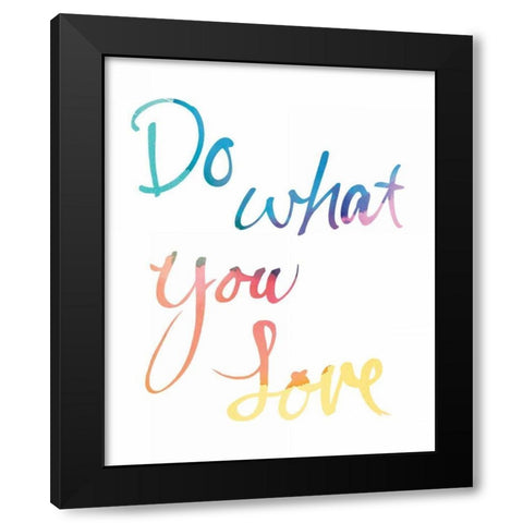 Aurora Love White Black Modern Wood Framed Art Print by Schick, Mike