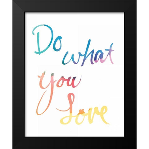 Aurora Love White Black Modern Wood Framed Art Print by Schick, Mike