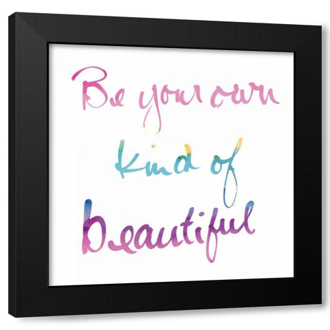 Miami Beautiful White Sq Black Modern Wood Framed Art Print by Schick, Mike