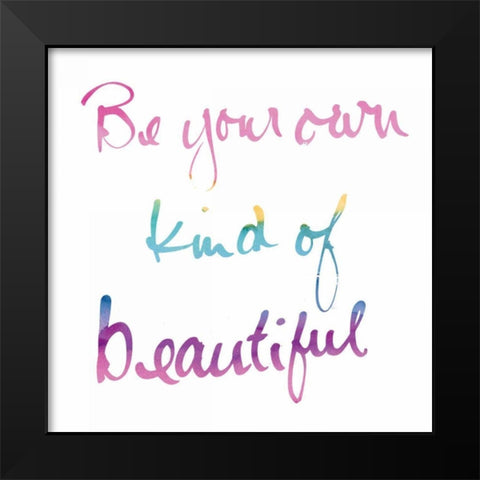 Miami Beautiful White Sq Black Modern Wood Framed Art Print by Schick, Mike